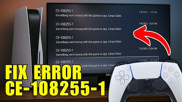 How To Fix PS5 Error Code CE-108255-1 "An error occurred in the application"