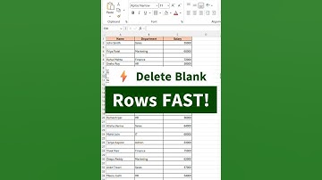 ⚡ Delete Blank Rows in Excel Instantly! | Ctrl + G Go To Special Trick 😲