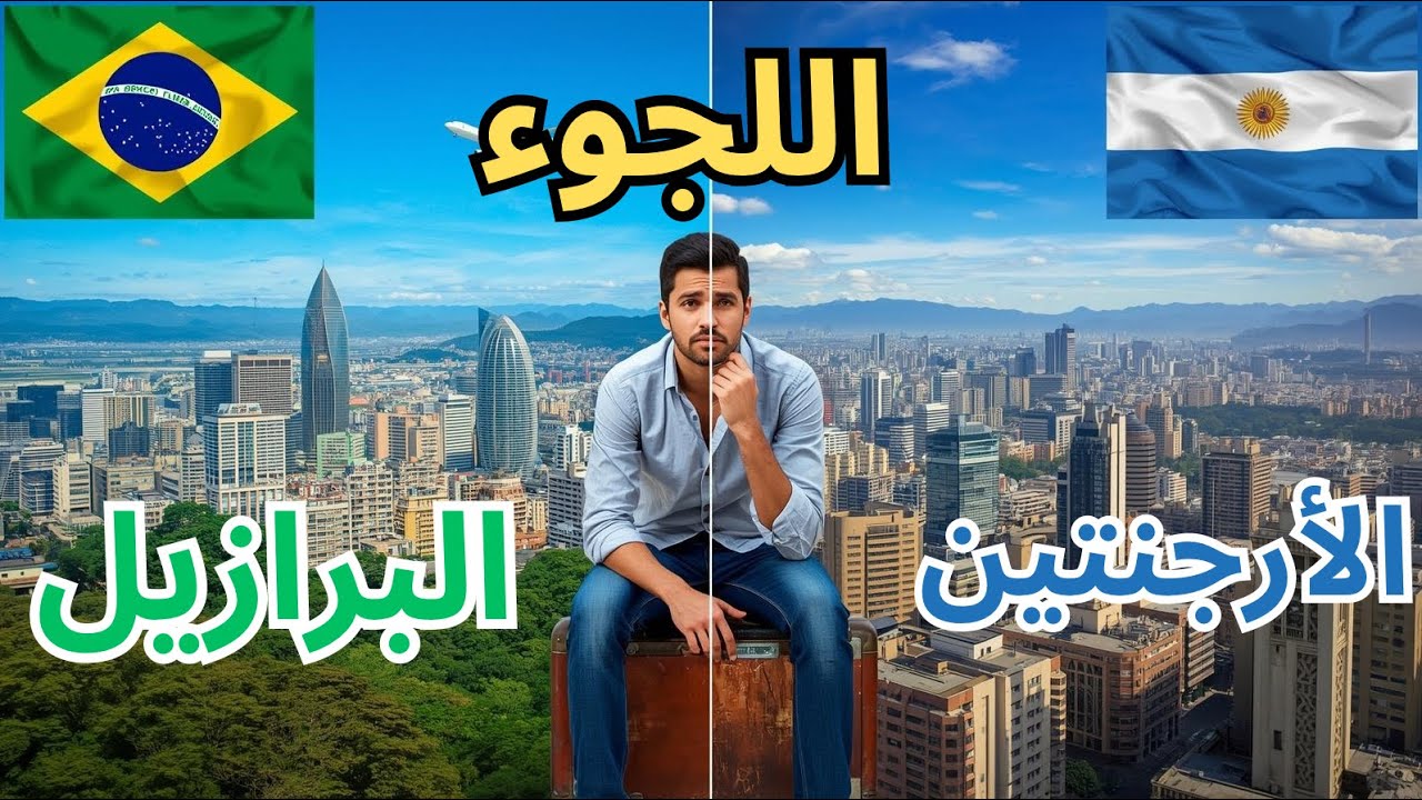 أي بلد أفضل للعيش واللجوء البرازيل 🇧🇷 أو الأرجنتين 🇦🇷 #اللجوء #100k 