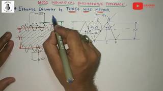 Effective diameter by THREE WIRE METHOD | effective diameter of a screw thread |Mechanical Metroligy screenshot 1
