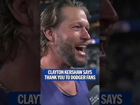 THANK YOU DODGER FANS, love Kershaw 💙