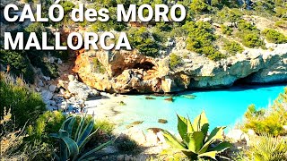 🇪🇦Caló des Moro 🏖☀️ Mallorca 🌴SPAIN | 26 of March  21°C ☀️ Playas de Mallorca | 4K