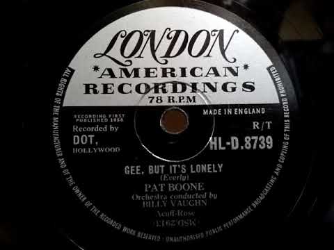 Pat Boone (パット・ブーン) ♪Gee , But It's Lonely♪ 1958年