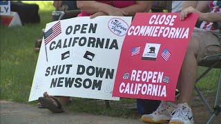 Protesters Descend On State Capitol To Urge Reopening California