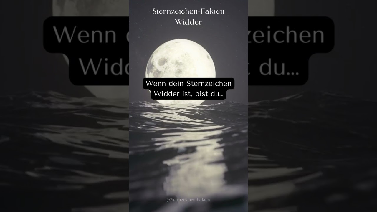 Sternzeichen-Fakten: Widder. Stimmt's? 