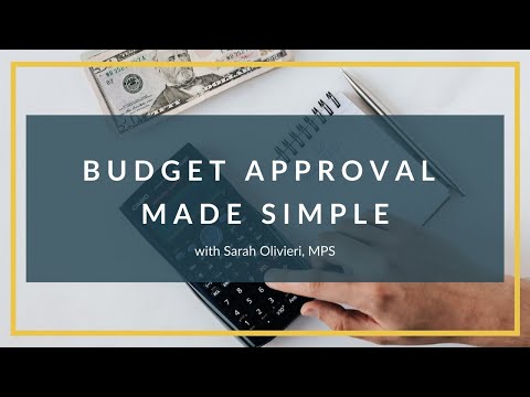 Video: The budget is Preparation and approval of the budget