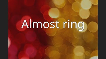 Almost ring