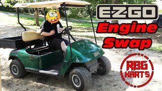 EzGo Electric Golf Cart DuroMax 18hp Engine Swap Ep1