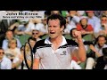 John mcenroe serve and volley on clay 1984