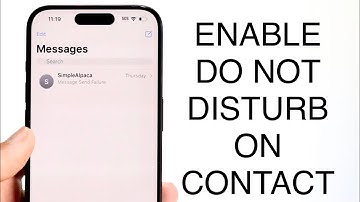 How To Enable Do Not Disturb On Individual Contacts! (2023)