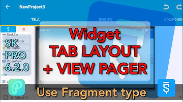 WIDGET TABLAYOUT & VIEWPAGER (Usando Fragment) TUTORIAL SKETCHWARE PRO 6.2.0 2020