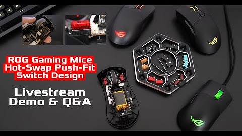 ROG Gaming Mice  - Hot Swap Push Fit Socket Design, Change Your Mouses Switches Without Soldering