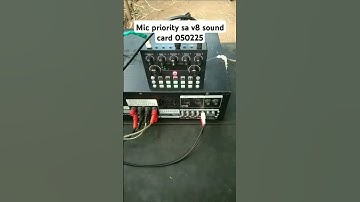 mic priority sa v8 sound card 050225