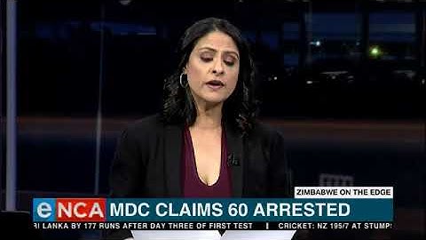 MDC reports 60 arrests in Zimbabwe