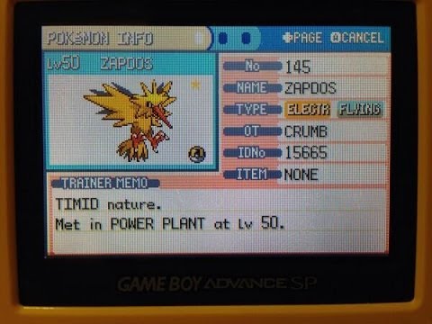 Shiny Zapdos 