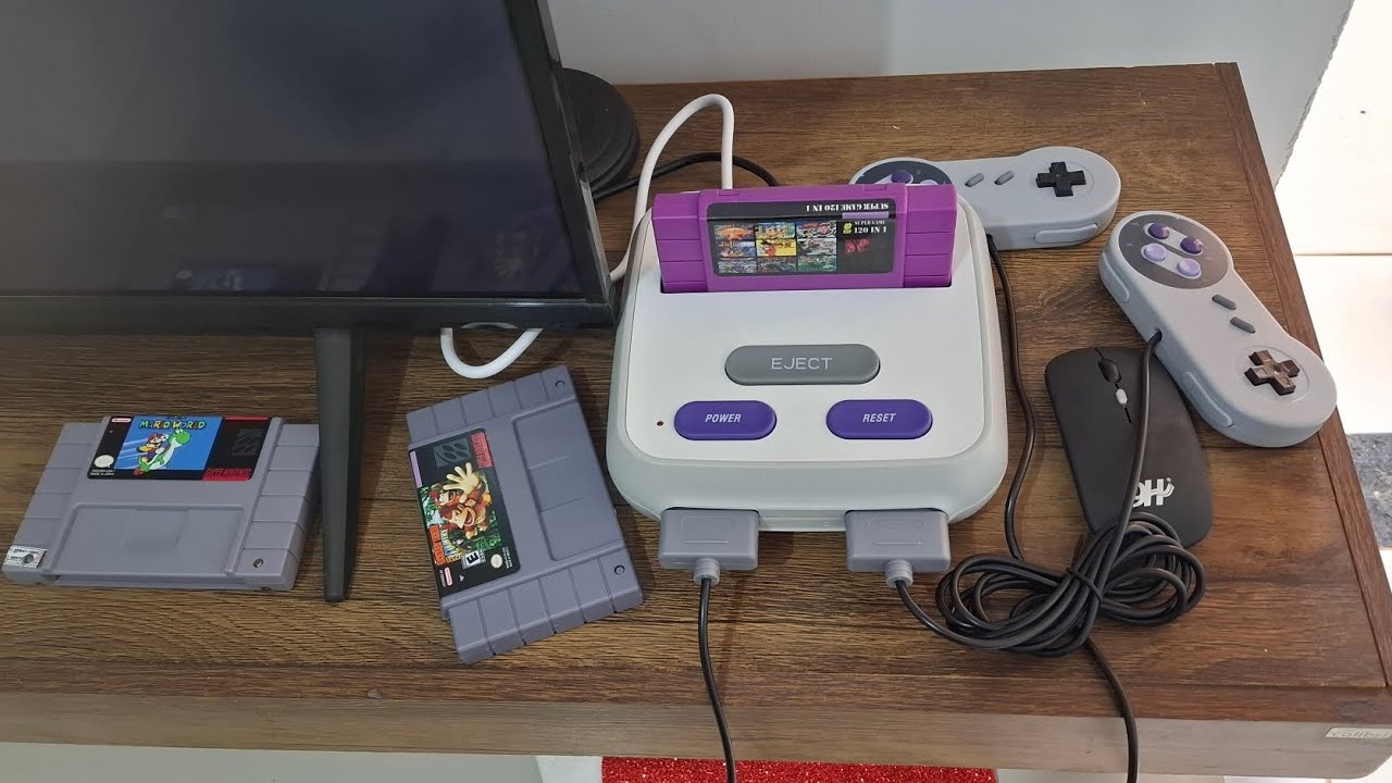 Chegou o retroad 5 + pro super nintendo HDMI