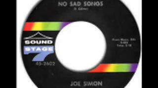joe simon - no sad songs chords