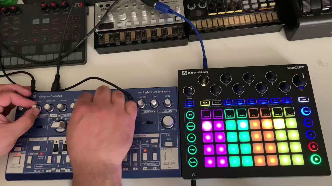 Behringer TD3 & Novation Circuit - Acid Techno Session 