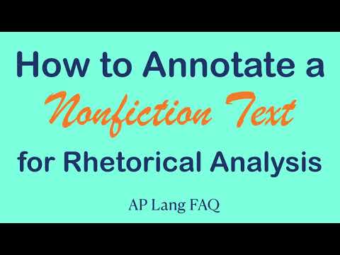 How to Annotate for Rhetorical Analysis | AP Lang Q2 | Coach Hall Writes