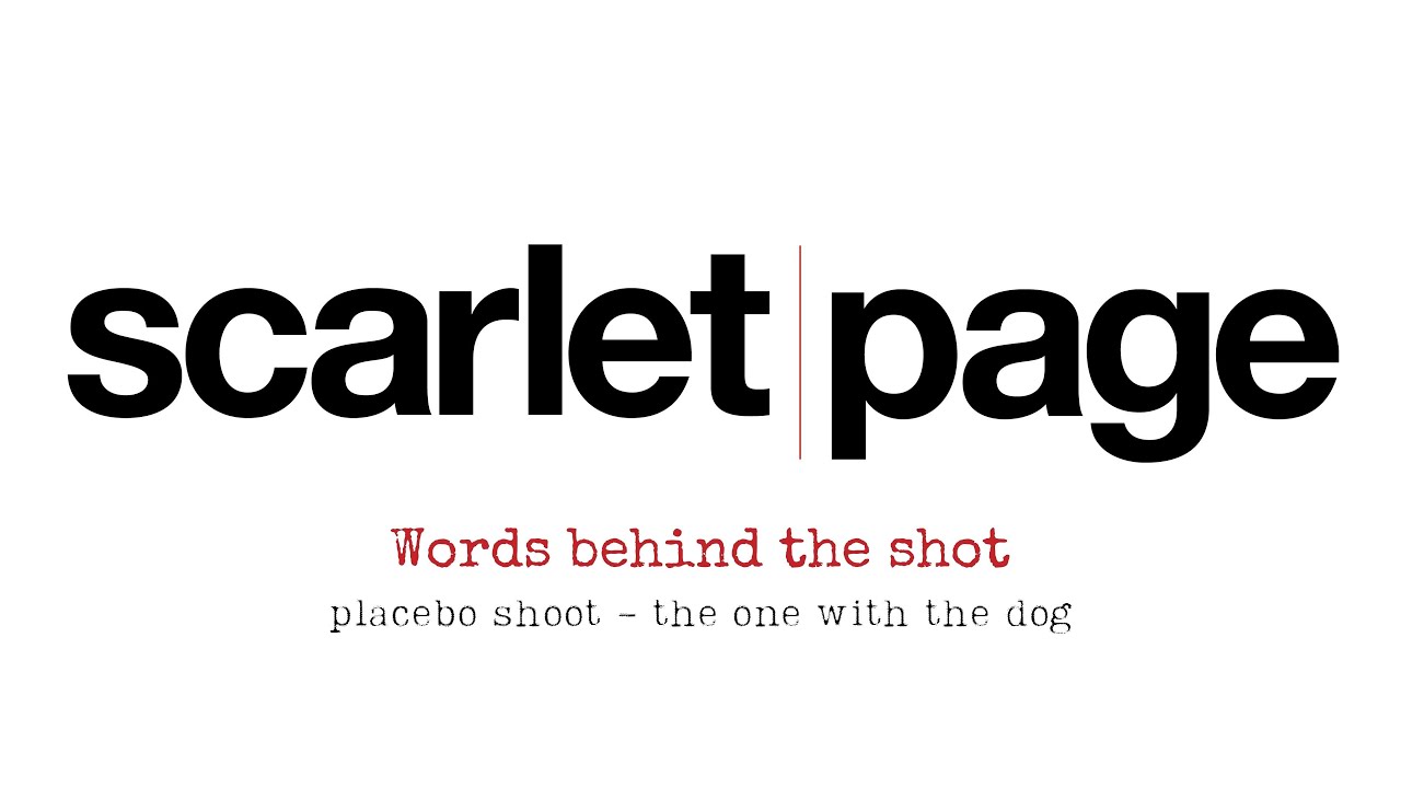 Words behind the shot - Placebo, Brian Molko (the one with the dog)