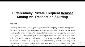 Differentially Private Frequent Itemset Mining via Transaction Splitting