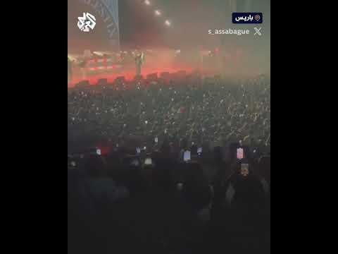 الفنان الجزائري سولكينغ يغني لفلسطين خلال حفل تضامني بقاعة الزينيت في باريس