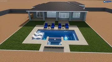 Kellar Pool Area Design- Thunderbird Pools and Spas- ThunderScapes