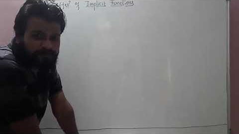 Differentiation- Part 3  Implicit Function