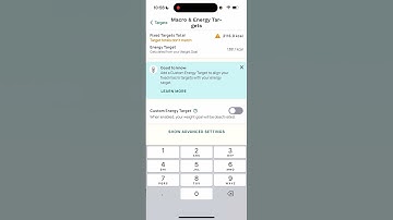 How to change energy & macros in Cronometer.
