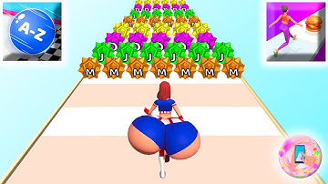 Walkthrough Mobile Games Alphabet Run, Canvas Run, Snake Run 3D, Slice It All