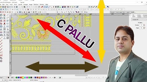 How to make C pallu  corner | saree design | embroidery work | shree shiv design | amrish virani