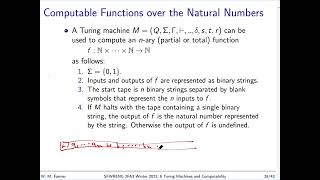 6d Turing Machines and Computability Theory 2022