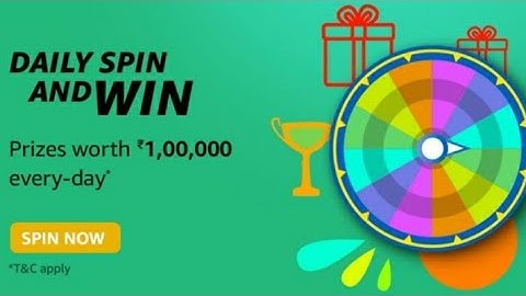 Amazon Spin And Win Quiz Answers Today l Win 10000 Amazon Pay Balance l 20 July 2021