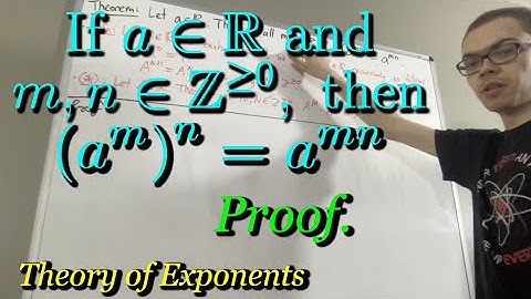 Proof that (a^m)^n = a^mn where a is a real number and m,n are nonnegative integers