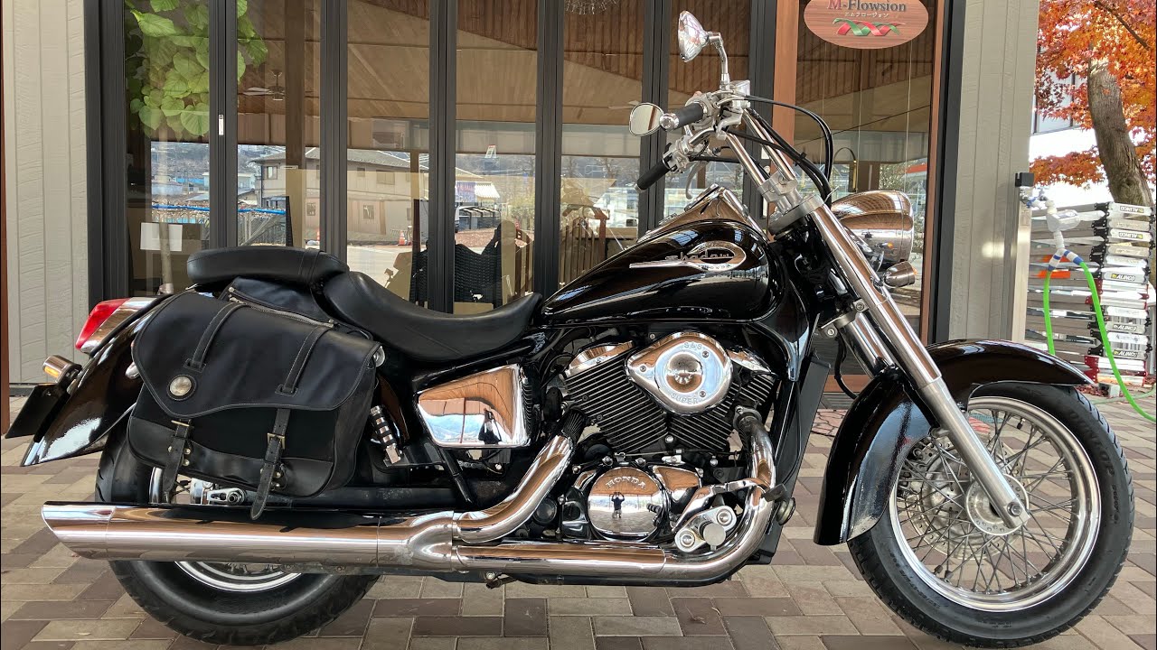 ホンダ シャドウ400 (NC34) 社外 スラッシュカットマフラー