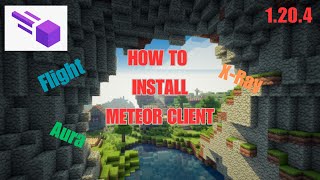 How to INSTALL MINECRAFT METEOR client NEW 1.20.4