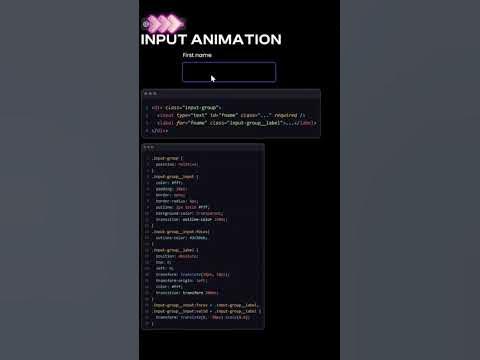 How Is Input Animation With HTML/CSS Code Shorts - YouTube