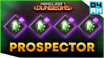What If? QUADRUPLE PROSPECTOR - Impossible Enchantment Combo Showcase in Minecraft Dungeons