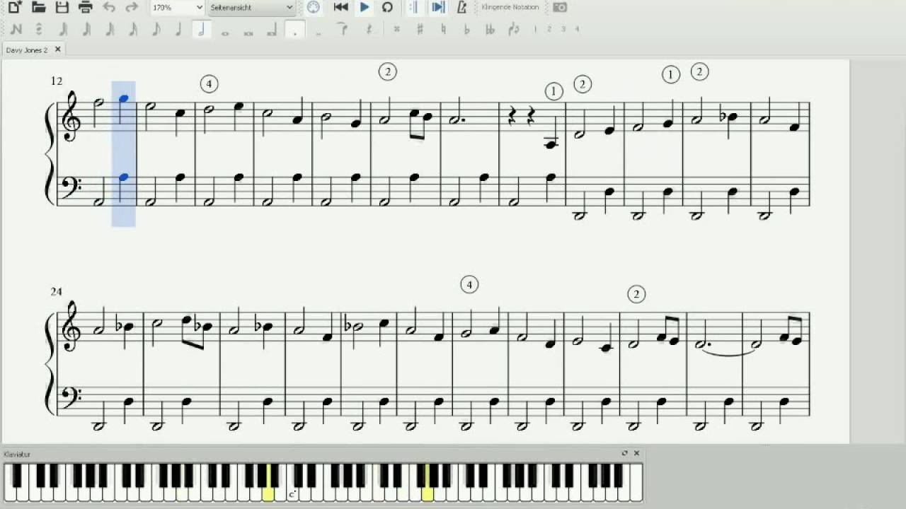 davy jones lied keyboard play easy fluch der karibik youtube davy jones plays his organ sheet music