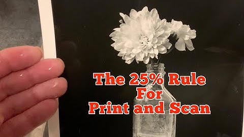 Do you Know the 25% Rule for Printing and Scanning?