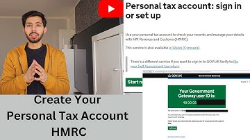 HMRC - Personal Tax Account UK Creation / international student /Step by Step/On Provisional licence