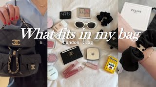 What fits in my bag 💖 (feat. CHANEL backpack, CELINE scrunchy, DIPTYQUE perfumes)