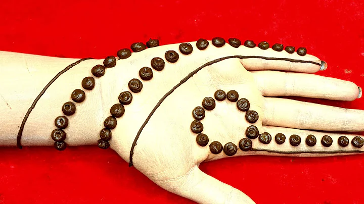 most beautiful  mehndi design - esay mehandi design |mehendi design |dot trick