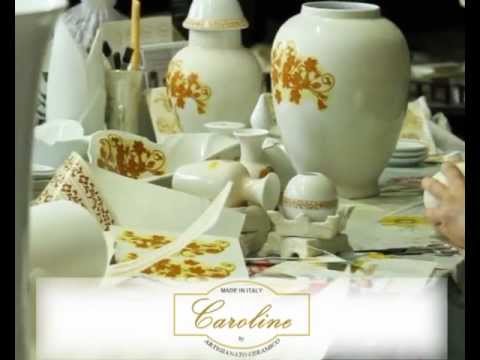 Caroline Porcellane By Artigianato Ceramico Made In Italy Youtube