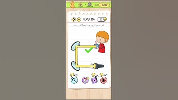 level 114 brain test walkthrough`his coffee is gotten cold.
