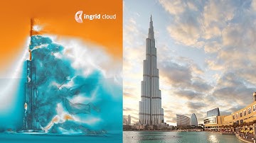 Burj Kalhifa by Ingrid Cloud - Wind Simulation using CFD