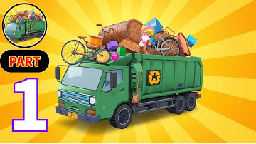 Garbage Truck - Gameplay Walkthrough Part 1 - Cleaning Garbage Android Gameplay