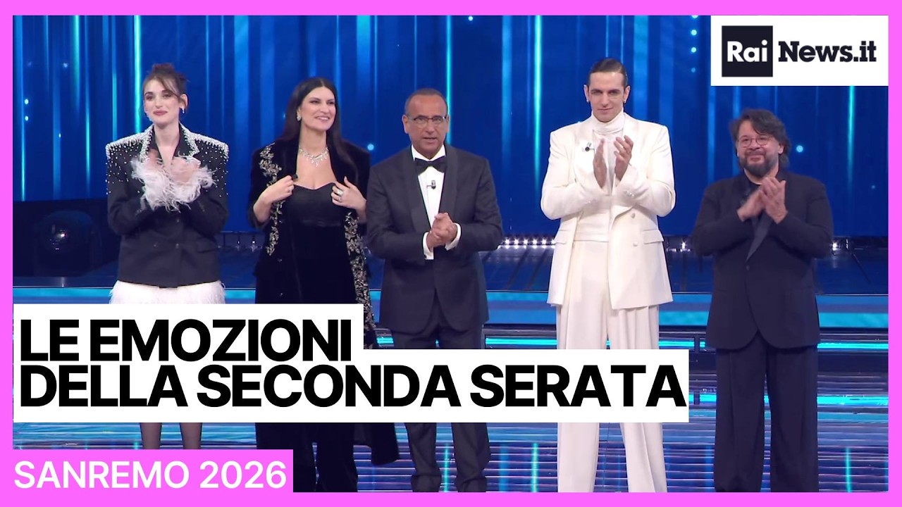 Le emozioni della seconda serata del Festival di Sanremo 2026