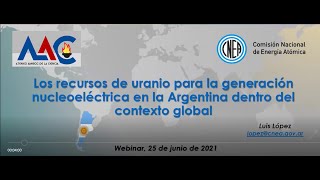 Luis López   Los Recursos de Uranio para Generación Nucleoeléctrica en Argentina   Parte 2
