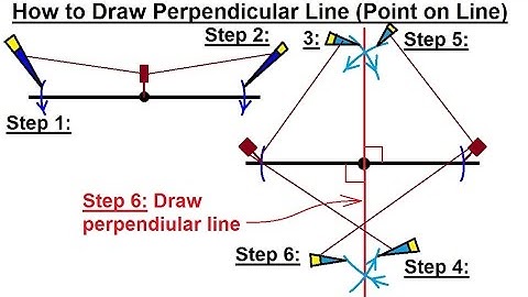 Geometry - Constructions (4 of 15) How to Draw a Perpendicular Line from a Point on the Line